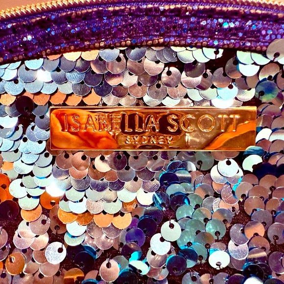 Isabella Scott Mermaid Sequin Makeup Bag NWT - Picture 4 of 10
